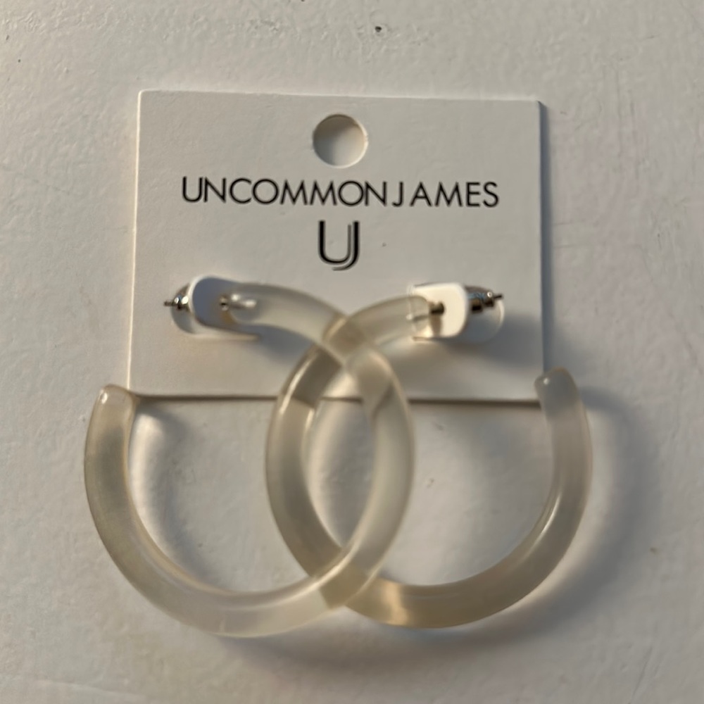 UnCommon James Sobro Lucite Hoops, brand new, never worn